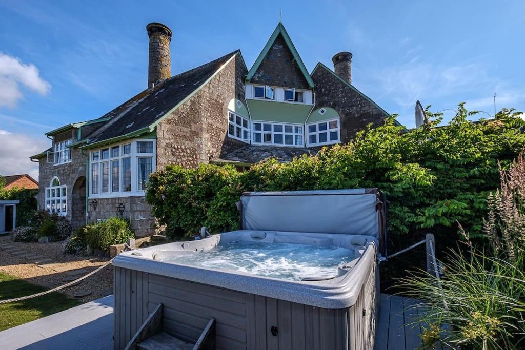 The Beach House-Devon- On The Beach- Sleeps 20 Villa เอกซ์มัธ ภายนอก รูปภาพ